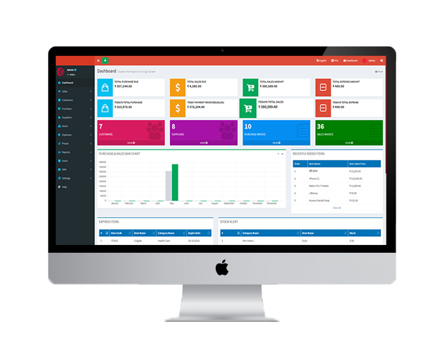 POS Dashboard inventory